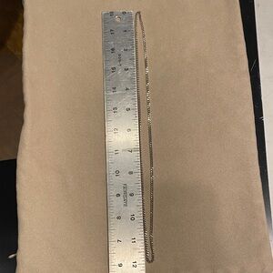 24” infinity loop flat cube link necklace